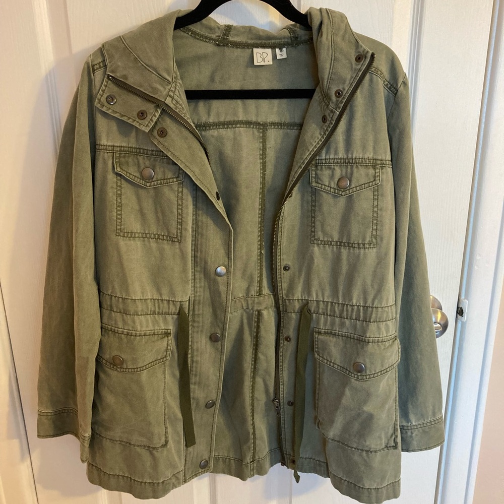 BP green anorak jacket